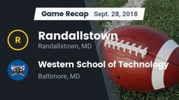 Recap: Randallstown  vs. Western School of Technology 2018