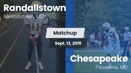 Matchup: Randallstown vs. Chesapeake  2019