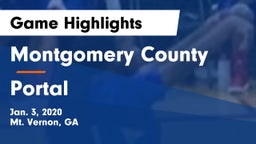 Montgomery County  vs Portal  Game Highlights - Jan. 3, 2020