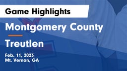Montgomery County  vs Treutlen Game Highlights - Feb. 11, 2023