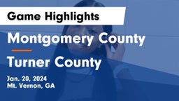 Montgomery County  vs Turner County  Game Highlights - Jan. 20, 2024