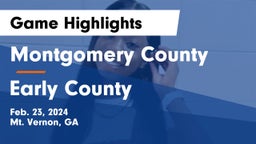 Montgomery County  vs Early County Game Highlights - Feb. 23, 2024
