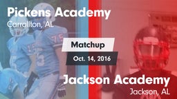 Matchup: Pickens Academy vs. Jackson Academy  2016