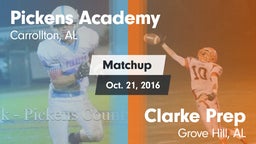 Matchup: Pickens Academy vs. Clarke Prep  2016
