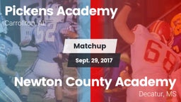 Matchup: Pickens Academy vs. Newton County Academy  2017