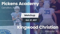 Matchup: Pickens Academy vs. Kingwood Christian  2017
