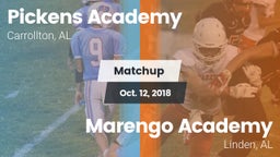 Matchup: Pickens Academy vs. Marengo Academy  2018