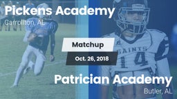 Matchup: Pickens Academy vs. Patrician Academy  2018