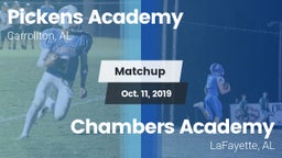 Matchup: Pickens Academy vs. Chambers Academy  2019