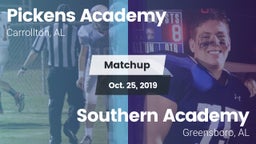 Matchup: Pickens Academy vs. Southern Academy  2019