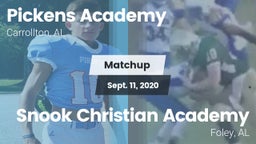 Matchup: Pickens Academy vs. Snook Christian Academy 2020