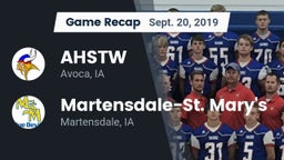 Recap: AHSTW  vs. Martensdale-St. Mary's  2019