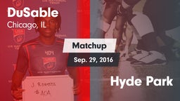 Matchup: DuSable vs. Hyde Park 2016