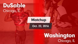 Matchup: DuSable vs. Washington  2016