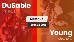 Matchup: DuSable vs. Young  2018