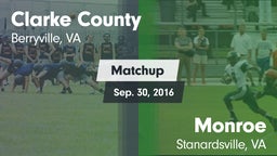 Matchup: Clarke County vs. Monroe  2016