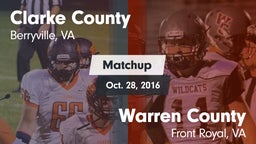 Matchup: Clarke County vs. Warren County  2016
