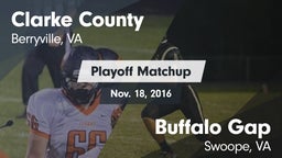 Matchup: Clarke County vs. Buffalo Gap  2016