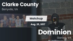 Matchup: Clarke County vs. Dominion  2017