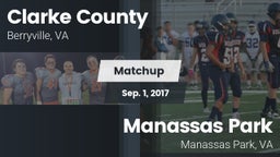 Matchup: Clarke County vs. Manassas Park 2017