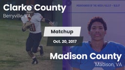 Matchup: Clarke County vs. Madison County  2017