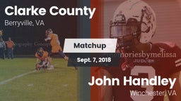 Matchup: Clarke County vs. John Handley  2018