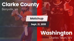 Matchup: Clarke County vs. Washington  2018