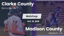 Matchup: Clarke County vs. Madison County  2018