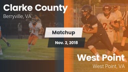 Matchup: Clarke County vs. West Point  2018