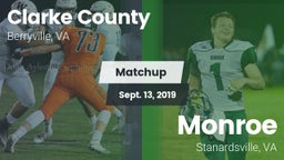 Matchup: Clarke County vs. Monroe  2019