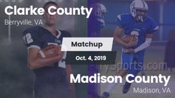 Matchup: Clarke County vs. Madison County  2019
