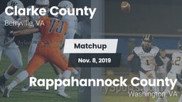 Matchup: Clarke County vs. Rappahannock County  2019