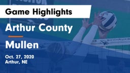 Arthur County  vs Mullen  Game Highlights - Oct. 27, 2020