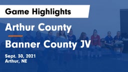 Arthur County  vs Banner County JV Game Highlights - Sept. 30, 2021