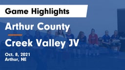 Arthur County  vs Creek Valley JV Game Highlights - Oct. 8, 2021