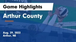 Arthur County  Game Highlights - Aug. 29, 2022
