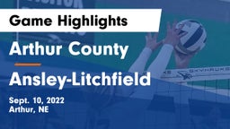 Arthur County  vs Ansley-Litchfield  Game Highlights - Sept. 10, 2022