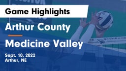 Arthur County  vs Medicine Valley  Game Highlights - Sept. 10, 2022