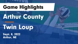 Arthur County  vs Twin Loup  Game Highlights - Sept. 8, 2022