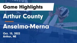 Arthur County  vs Anselmo-Merna  Game Highlights - Oct. 15, 2022