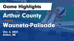 Arthur County  vs Wauneta-Palisade  Game Highlights - Oct. 6, 2023
