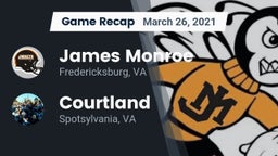 Recap: James Monroe  vs. Courtland  2021