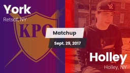 Matchup: York vs. Holley  2017