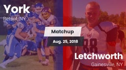 Matchup: York vs. Letchworth  2018