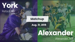 Matchup: York vs. Alexander  2018