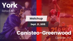 Matchup: York vs. Canisteo-Greenwood  2018