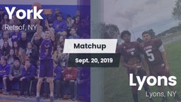Matchup: York vs. Lyons  2019