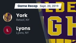 Recap: York  vs. Lyons  2019