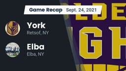 Recap: York  vs. Elba  2021