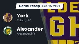 Recap: York  vs. Alexander  2021